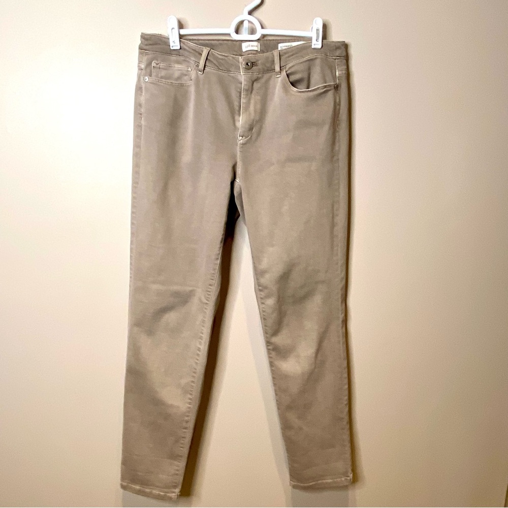 J.Jill Denim Boyfriend Straight-Leg Ankle Jeans, Size 10R